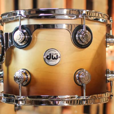 DW Collector's Maple SSC Satin Burnt Toast Fade Drum Set - 22,10,12,16 - SO#1313032 image 4