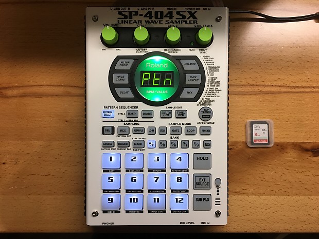 Roland SP-404 SX (CUSTOM! GREEN/WHITE LEDS) 2017 image 1