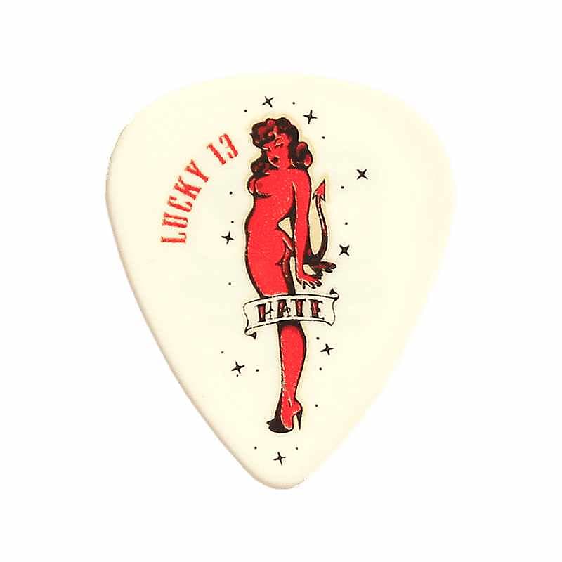 Dunlop L10R100 Lucky 13 Psychobilly Tortex 1mm Guitar Picks