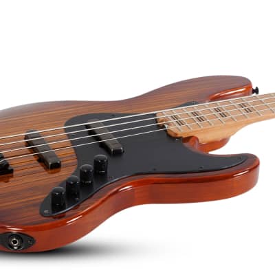 Schecter J-4 Exotic Electric Bass, Faded Vintage Sunburst 2926-SHC SERIAL NUMBER IW21101504 - 9.8 LBS image 3