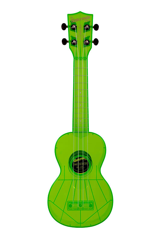 Kala KA-SWF-GN Fluorescent Sour Apple Green Soprano Waterman Ukulele image 1
