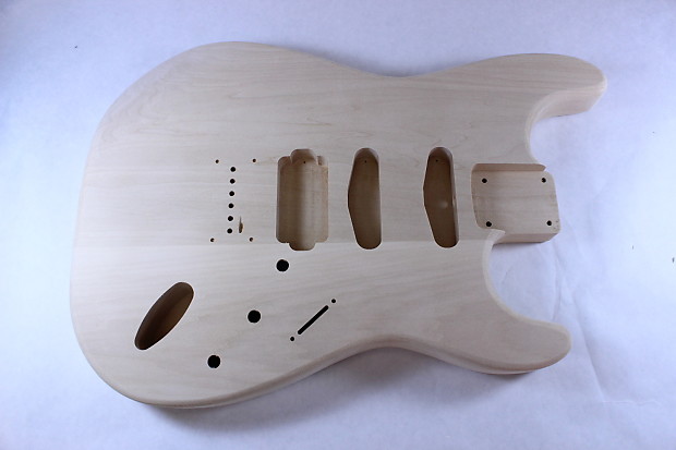 Unfinished Basswood Strat Stratocaster Guitar Body HSS STRE003