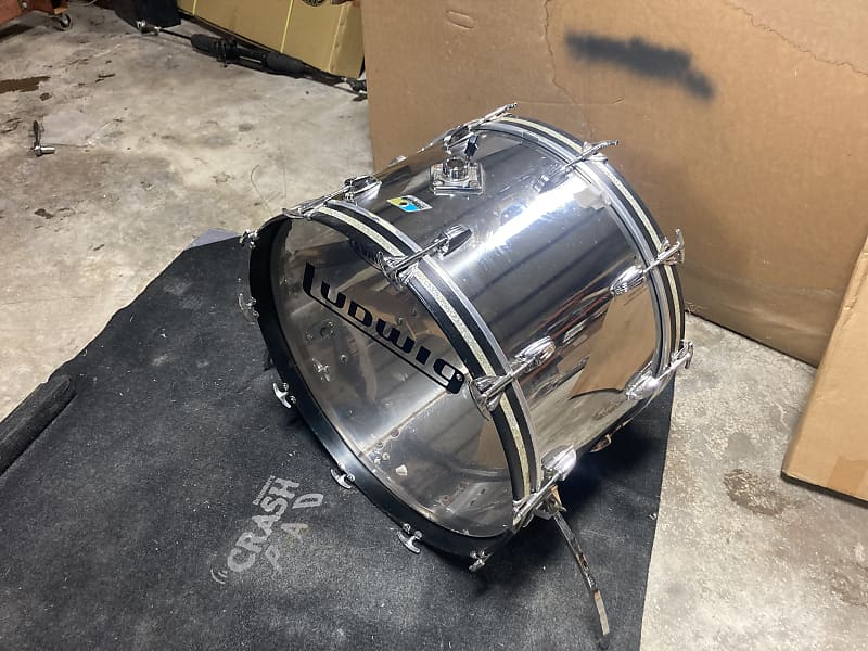 Ludwig Stainless Steel 24" Bass Drum Reverb