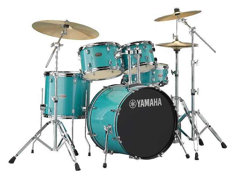 Yamaha Rydeen Drum Kit, Turquoise Glitter Includes | Reverb UK