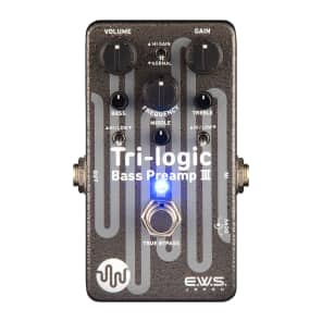 【美品】E.W.S. Tri-logic Bass Preamp III E.W.S. Tri-Logic Bass Preamp III pedal. Bass overdrive tones