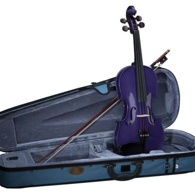 Stentor Harlequin Series 3/4 Size Violin Outfit with Case - Deep Purple image 6