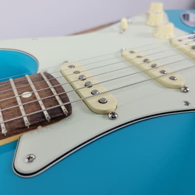 2021 Fender American Professional II Stratocaster - Miami Blue With OHSC image 10