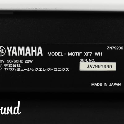 YAMAHA Motif XF7 WH 40th Anniversary Synthesizer Limited Model 76keys image 22