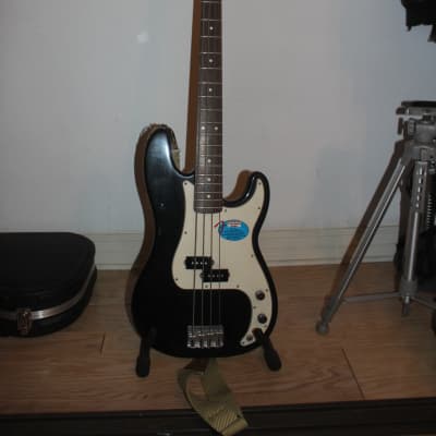 Fender Standard Precision Bass Black/White image 1