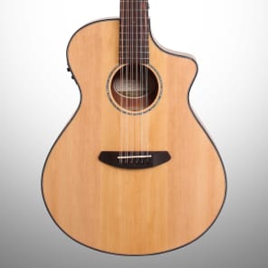 Breedlove Pursuit 12-String Concert Cutaway Acoustic/Electric Guitar Gloss Natural 2016