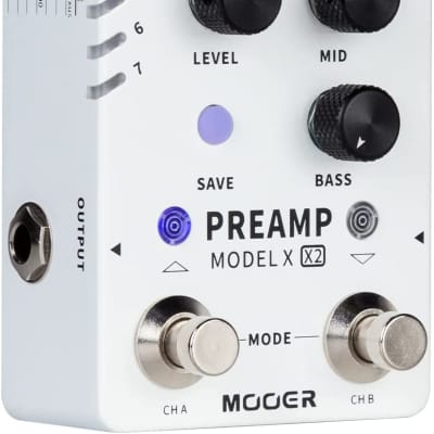 Mooer Preamp Model X X2 Dual-channel Preamp Pedal  Guitar Effects Pedal image 4
