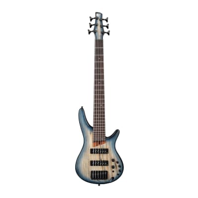 Ibanez SR Standard 6-String Electric Bass (Right-Handed, Cosmic Blue Starburst Flat) image 1