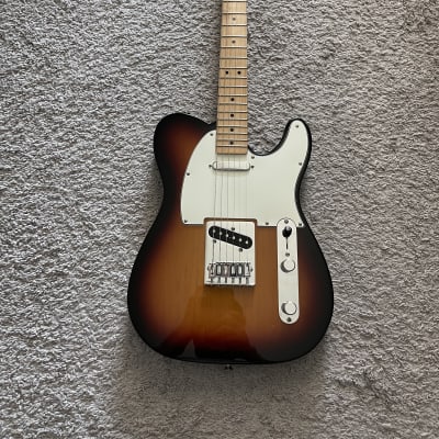 Fender Standard Telecaster 2017 3-Tone Sunburst MIM Maple Neck Guitar + Gig Bag image 1