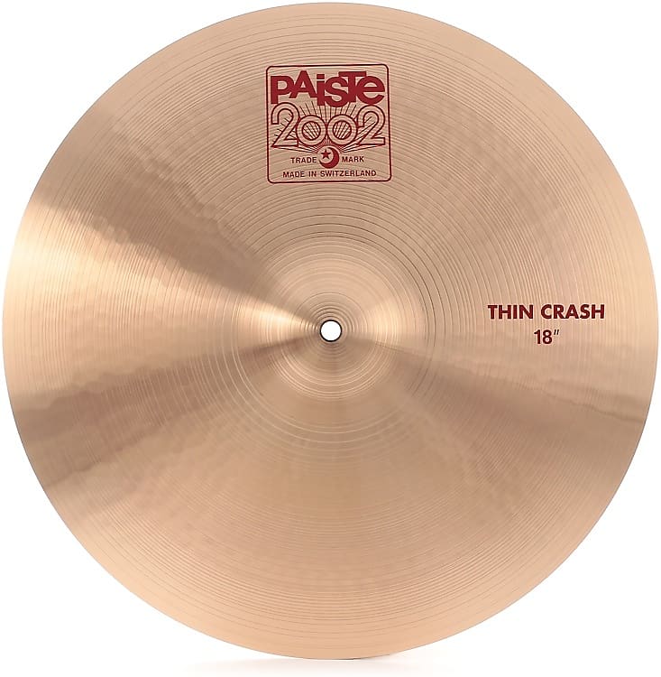 Paiste 18 inch 2002 Thin Crash Cymbal image 1