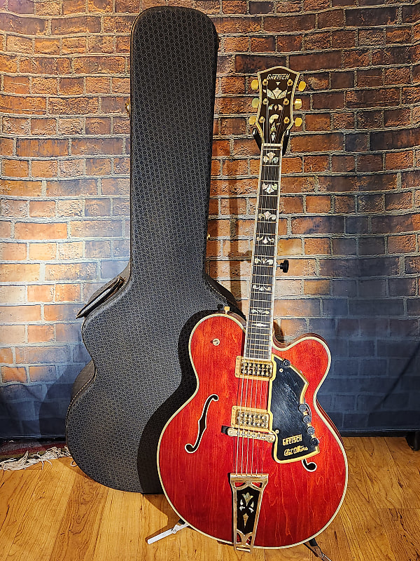 Vintage 1972 Gretsch Super Chet Autumn Red OHSC & Hang Tag image 1