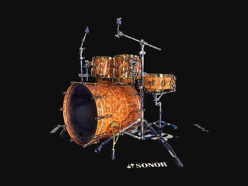 Sonor SQ2 5pc Shell pack - Walnut Roots with Gold Hardware Sonor SQ2 5pc Shell pack - Walnut Roots with Gold Hardware