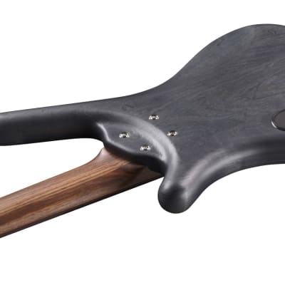 Warwick Pro Series Corvette Standard 5 String Bass Guitar - Nirvana Black Transparent Satin image 5