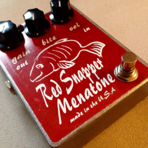 ギター Menatone The Red Snapper overdrive MK 3 Menatone Red Snapper (Fat Fish) 3 Knob Overdrive Point to Point