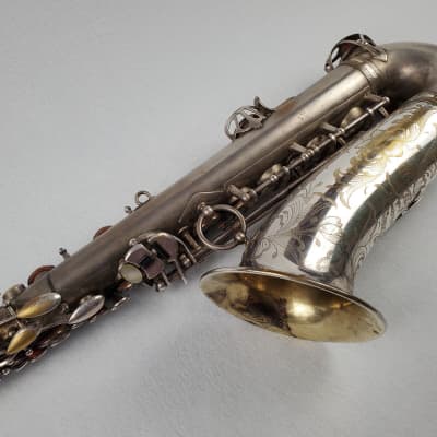 SELMER Balanced Action BA Alto Saxophone - Satin Silver Plated w Gold Wash Bell! image 7