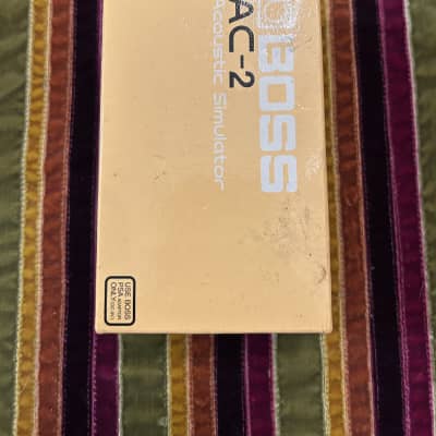 Boss AC-2 Acoustic Simulator (Silver Label) 1997 - 2006 - Yellow W/ Box image 8