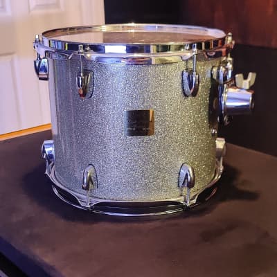 Yamaha 12x10 Absolute Maple Custom Tom Drum 2000 - Silver Sparkle lacquer image 6