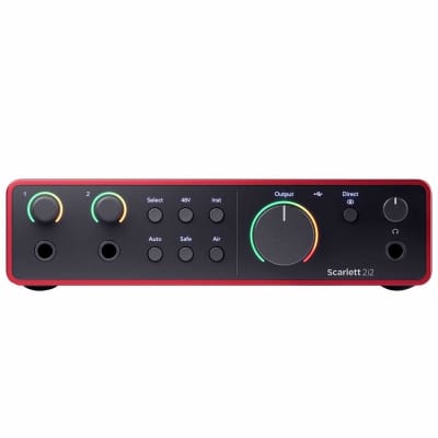 Focusrite Scarlett 2i2 Studio 4th Gen Audio Recording Interface w Mic & Headphones image 5