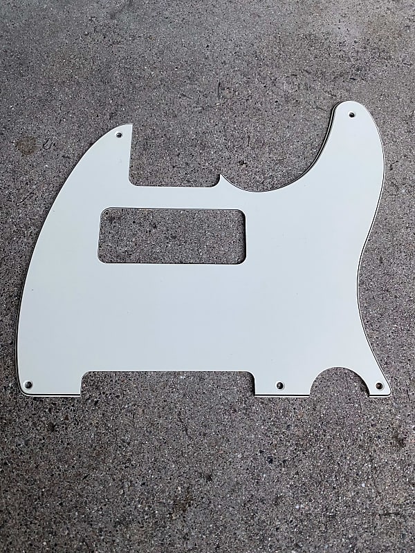 Warmoth 3-Ply Pickguard For Telecaster White P90 5-Hole image 1