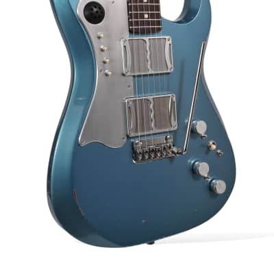 Fiam Guitars Mirari 2023 Pelham Blue over Silver. By past Ronin Guitars luthier Izzy Lugo. NEW (Authorized Dealer) image 3