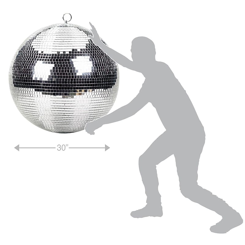 40 Large Glass Disco Dance Club Mirror Ball Fixture w LED Pin Spot Lights