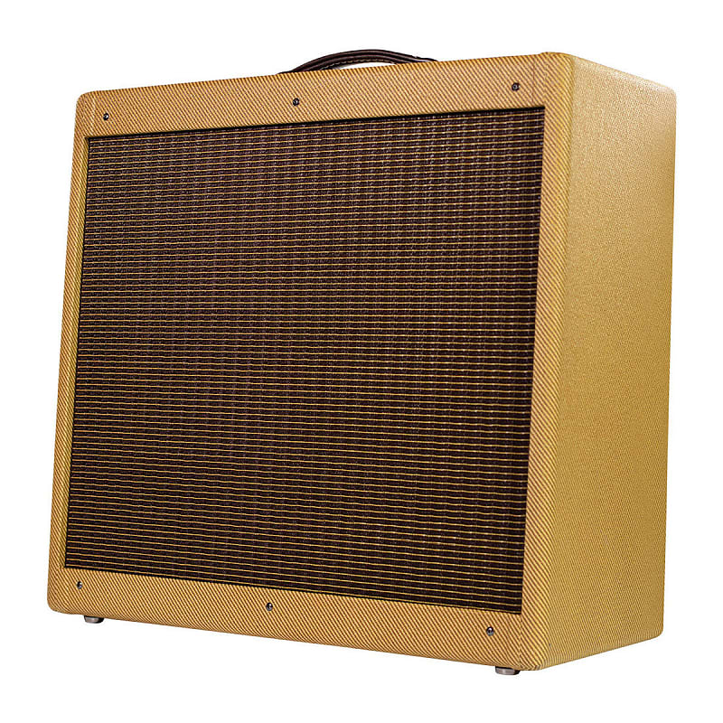 Mojotone Fender Licensed Tweed Bassman 4x10 Combo Cabinet With Lacquered Tweed Finish image 1