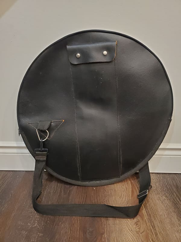 Vintage Leather Cymbal Bag Reverb