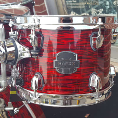 New Mapex 4pc shell pack -Mapex Saturn V Studioease 2018 Red Strata Pearl Custom Wrap  - Awesome! image 5