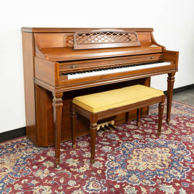 Kimball Console Upright Piano | Satin Oak | SN: 882935 | Used image 3