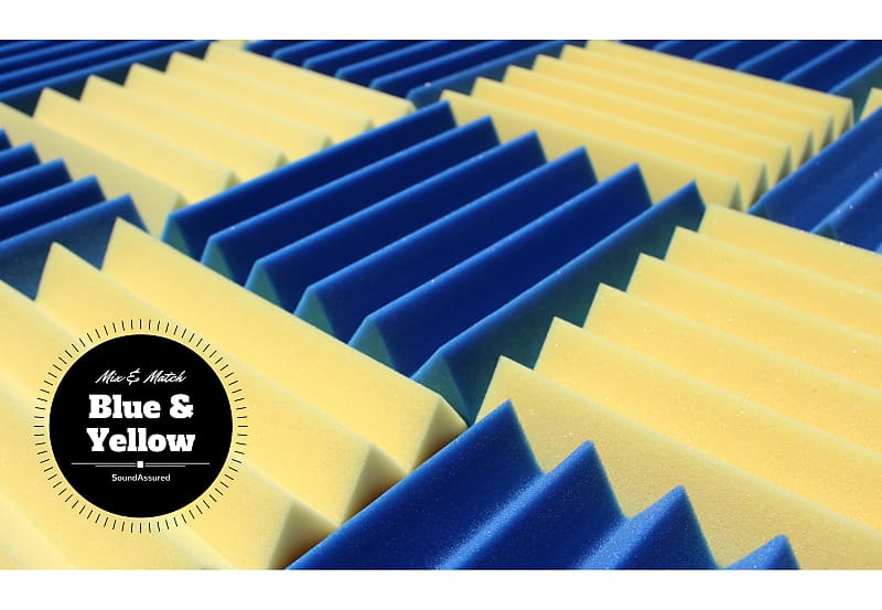 4 Inch Acoustic Foam Wedge Style Panels - 13 Color Options – SoundAssured