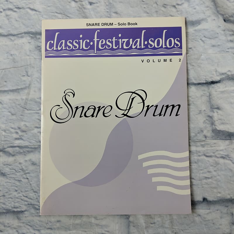 Classic Festival Solos Snare Drum Volume 2 Solo Book Reverb