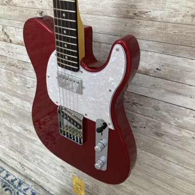 Used G&L Tribute Series ASAT Classic Bluesboy with Rosewood Fretboard 2010 Candy Apple Red image 4