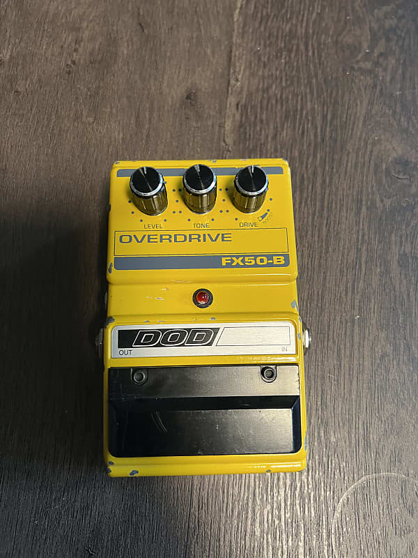 DOD FX50-B Overdrive Early 90s - Yellow | Reverb