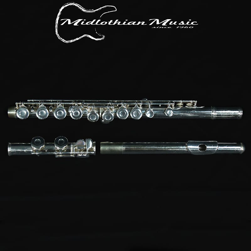 Armstrong 104 Silver-Plated Closed Hole Flute USA #T9706 Pre-Owned image 1