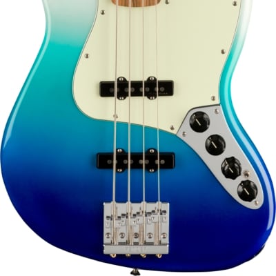 Fender Player Plus Jazz Bass 4-String Bass Guitar, Pau Ferro Fingerboard, Belair Blue image 1