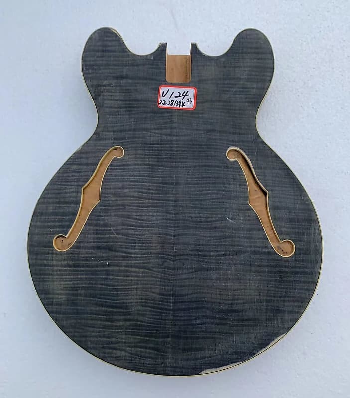 Unfinished ES Style DIY Project Semi Hollow Body Guitar Reverb UK