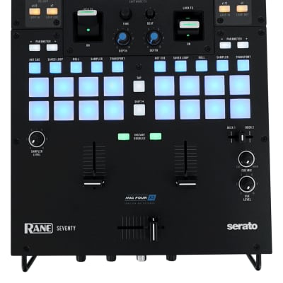 RANE SEVENTY 2-Channel 16 Pad Serato DJ Battle Mixer+Audio Technica Headphones image 9