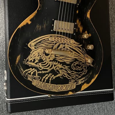 ESP Custom Shop Distressed Black Warbird Will Adler Lamb of God Signature  inklusive original ESP Koffer und Zertifikat image 13