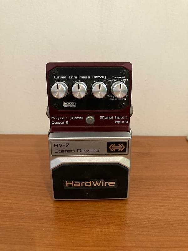 Digitech Hardwire RV7 Stereo Reverb Mint Conditions Reverb
