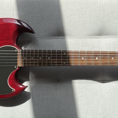 Gibson  SG Jr. '61 Reissue  1991 Cherry Finish W/Bigsby B-3 and Towner Down-Bar image 4