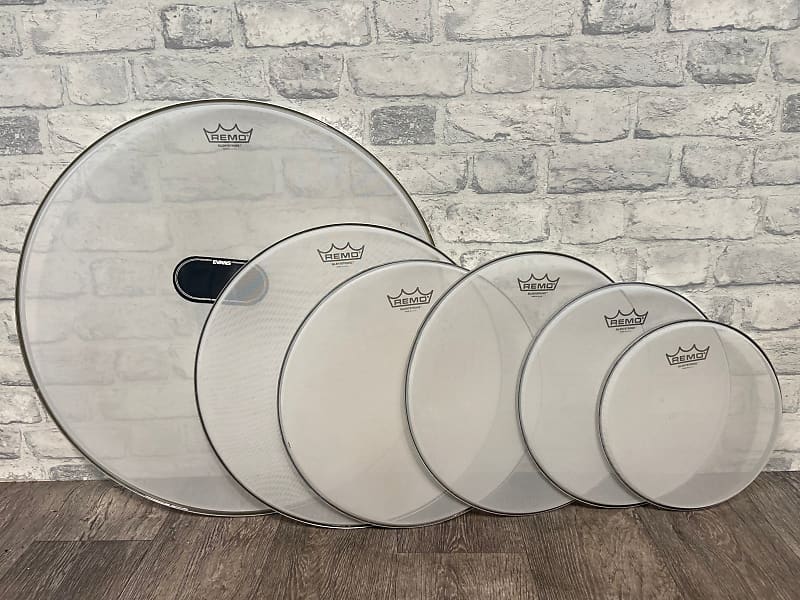 Remo Silent Stroke Practice Drum Heads Set Of 6 EK130 Reverb