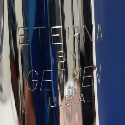Getzen Eterna Large Bore 900S Model Silver Trumpet, Mouthpiece & Original case 1992-1994 Silver Plat image 15