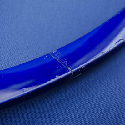 Premier Signia Bassdrum Hoops 22" Sapphire Blue 90s image 14