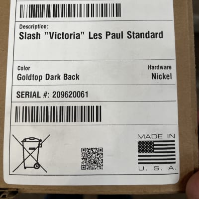 Gibson Slash "Victoria" Les Paul Standard 2022 Goldtop New Unplayed w/Case Auth Dealer 8lbs 9oz image 18