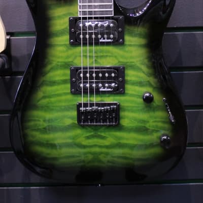 Jackson JS Series Dinky Arch Top JS32Q DKA HT Electric Guitar 2023 - Transparent Green Burst NEW image 3