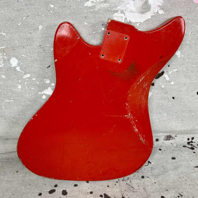 Vintage Vox Consort Guitar Body Red 1960's for Project or Restoration image 12